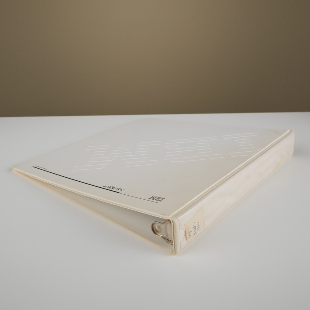 Vintage IBM AS/400 Binder
