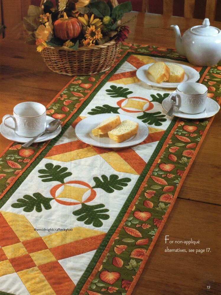 Autumn's Bounty Quilt Pattern Pieced/Applique MC