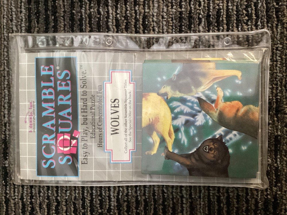 Scramble Squares Wolves Puzzle 9 Square Pieces