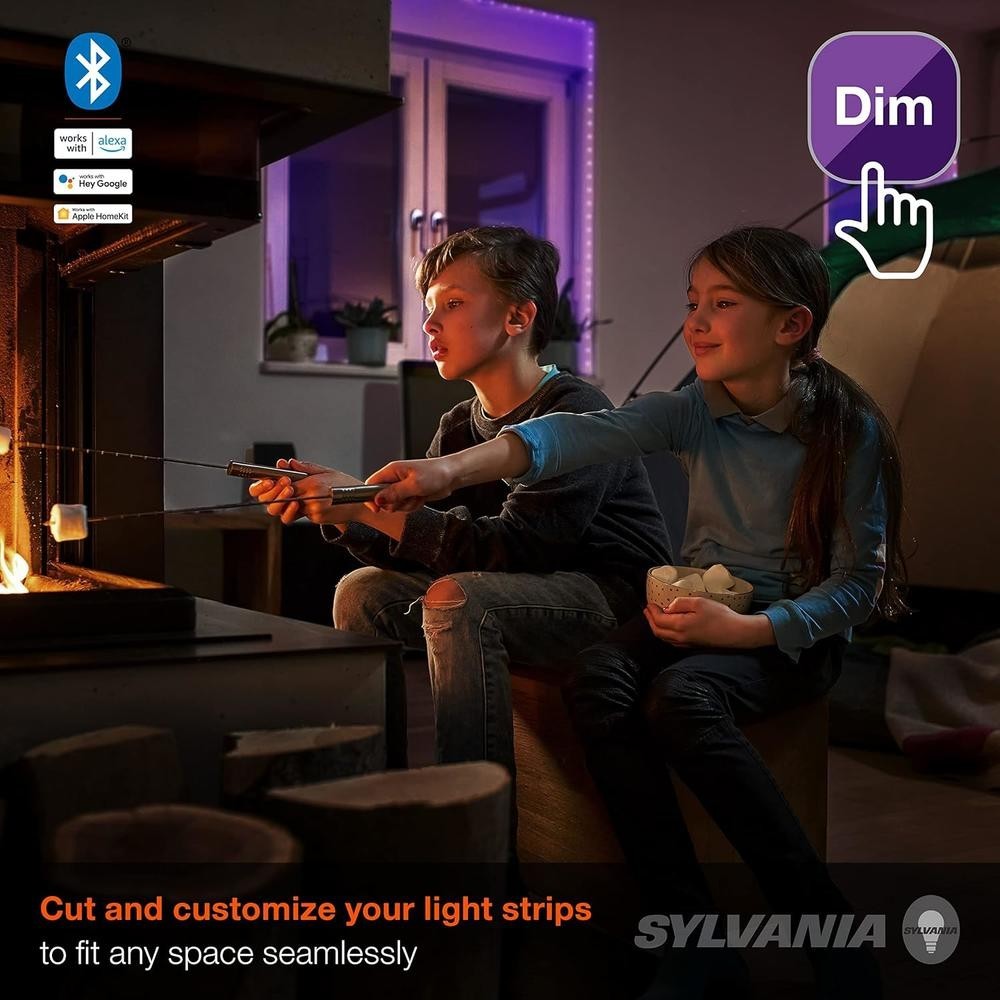 Sylvania Smart 2ft Bluetooth Mesh Indoor LED Flex Light Strip Starter Kit