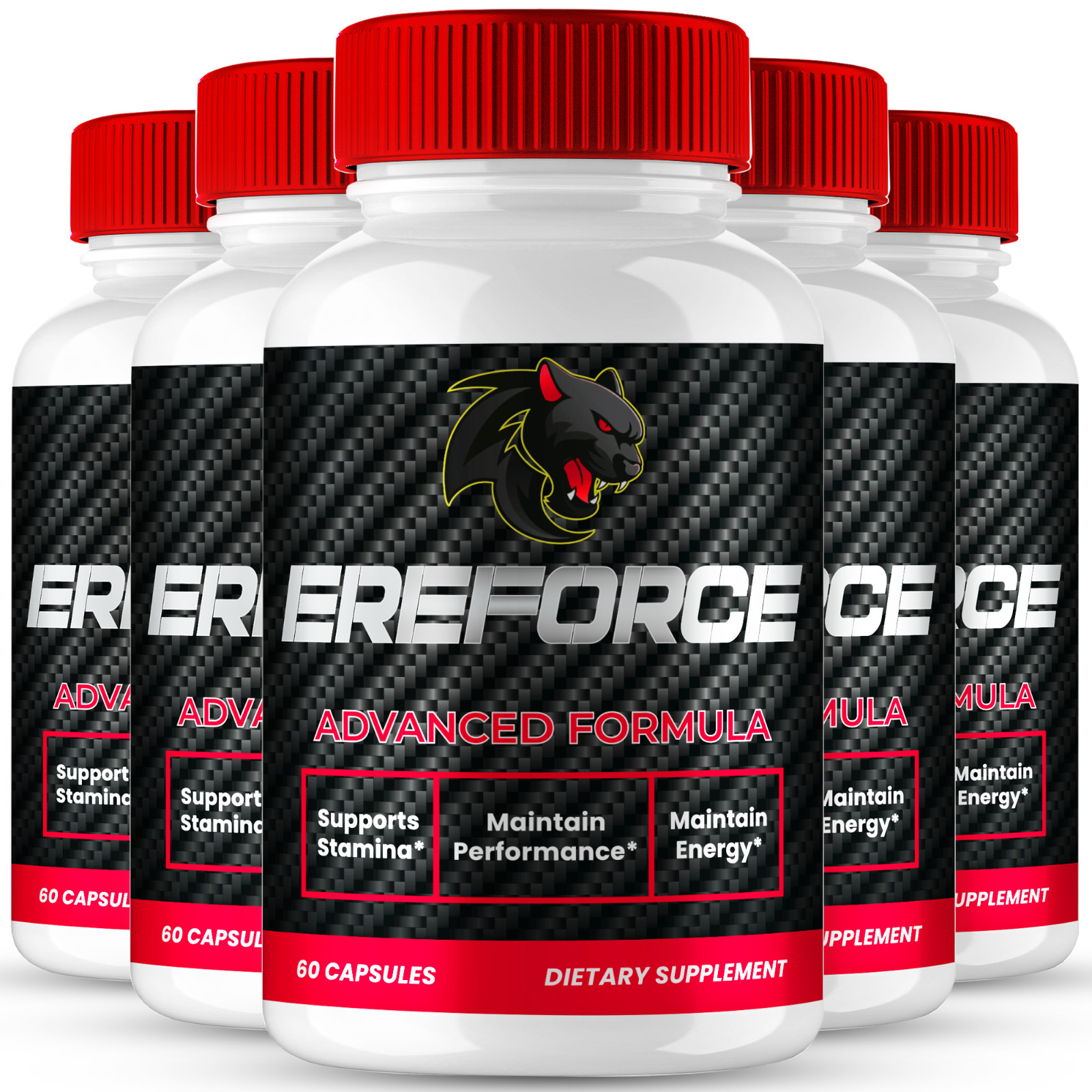 (5 Pack) Ereforce Pills for Men, Advanced Ere Force for Male Health Support