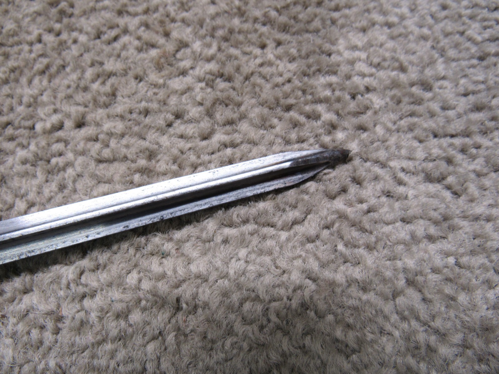 French M1886 Lebel Bayonet & Scabbard Shortened For WW1 Brass Grips