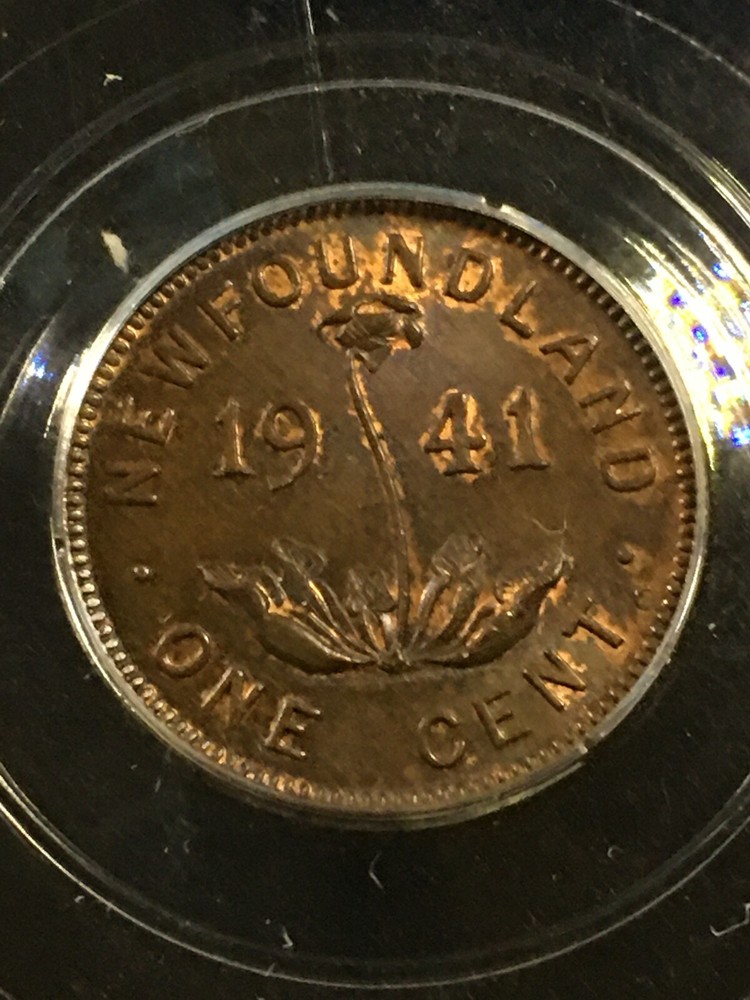 1941C CCCS Graded, Newfoundland Small ¢1 Cent, **MS-64** #3479