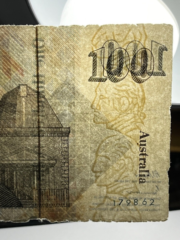 RARE ERROR 1985 $100 Paper Note_Fraser & Johnston_Missing prefix & Dropped ONE