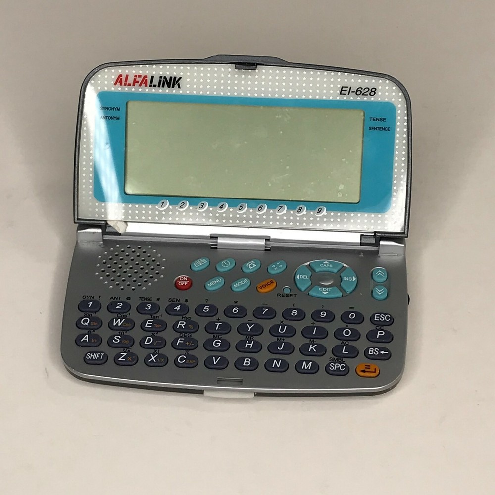 AlfaLink EI-628 Electronic Dictionary Translator Vintage Handheld – Tested