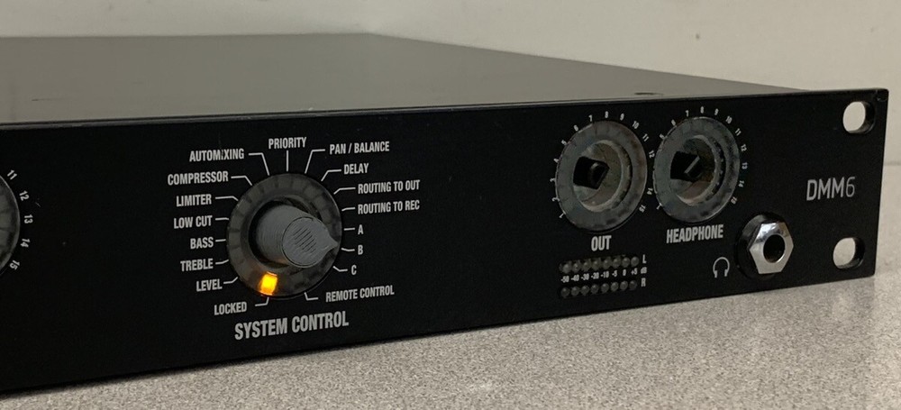 AKG DMM6 Digital Automatic Microphone Mixer 6 Channel input Missing Knobs