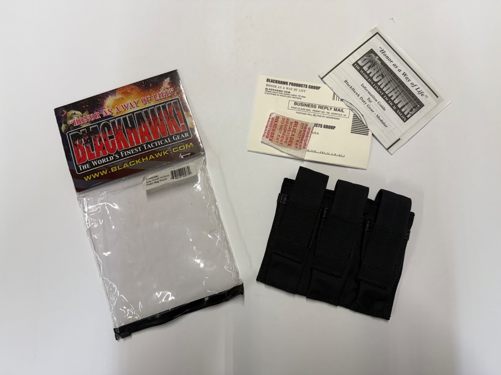 NEW Blackhawk Duty Horizontal Vertical Triple Pistol Mag Pouch Black 51PM03BK