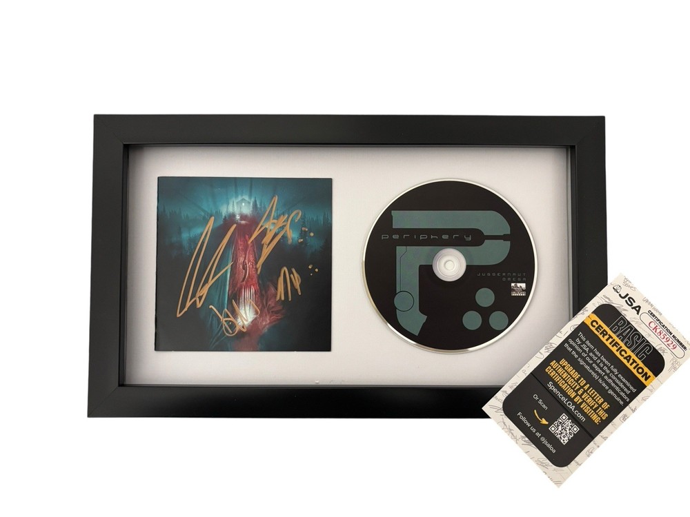 PERIPHERY SIGNED AUTOGRAPH x4 JUGGERNAUT: OMEGA FRAMED CD SPENCER +3 JSA COA