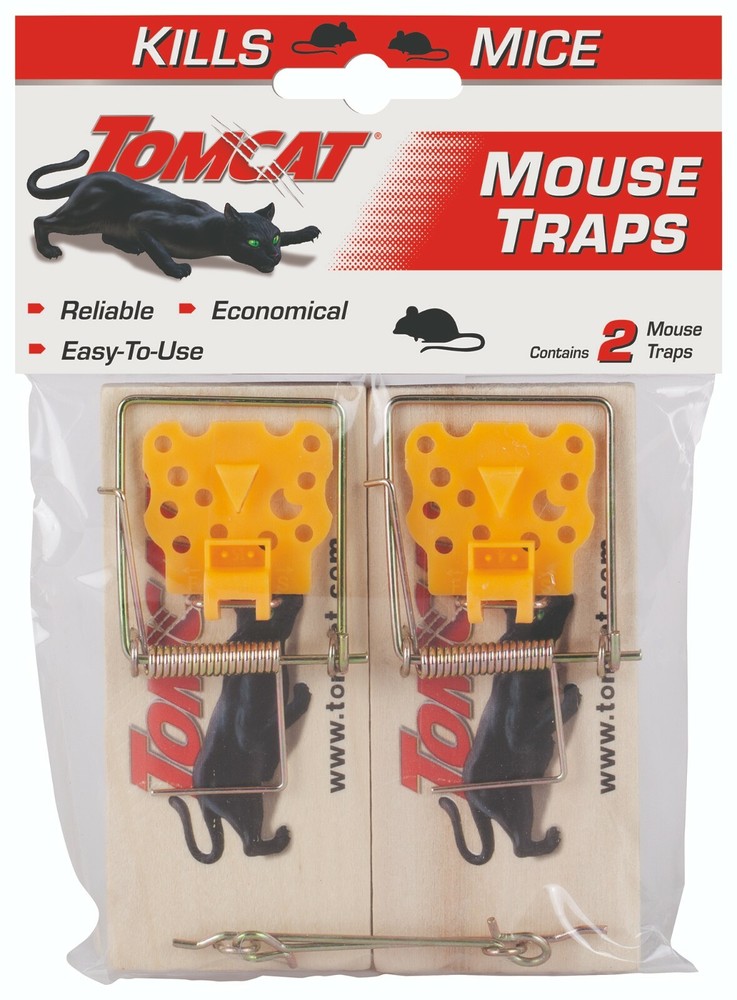 Tomcat Mouse Traps (Wooden), 2 Traps