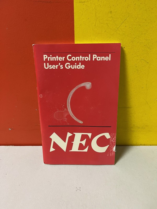NEC Printer Control Panel User's Guide