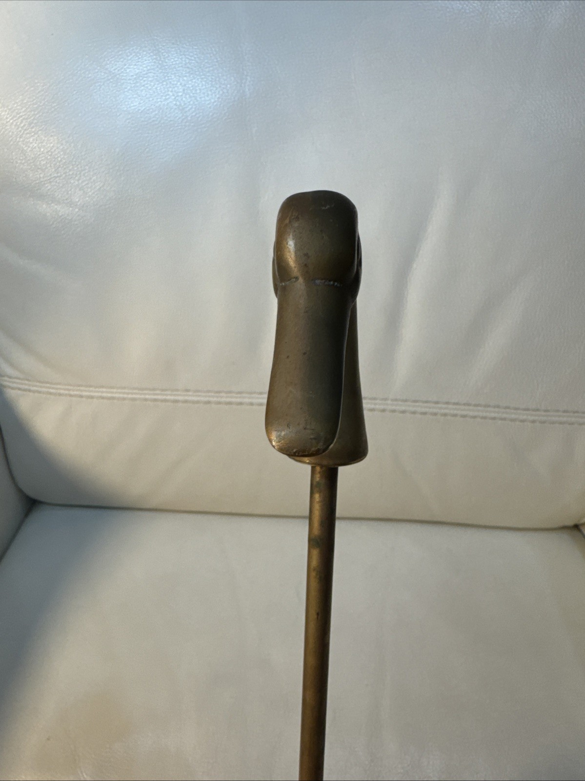 Vintage Brass Duck Head Shoe Horn 16”