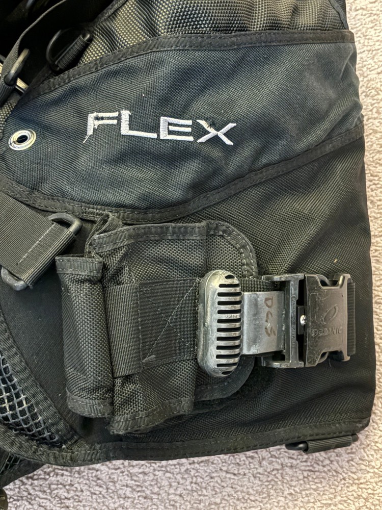 Oceanic Flex BCD Mens -- Large, black - includes weight pockets, Used, works