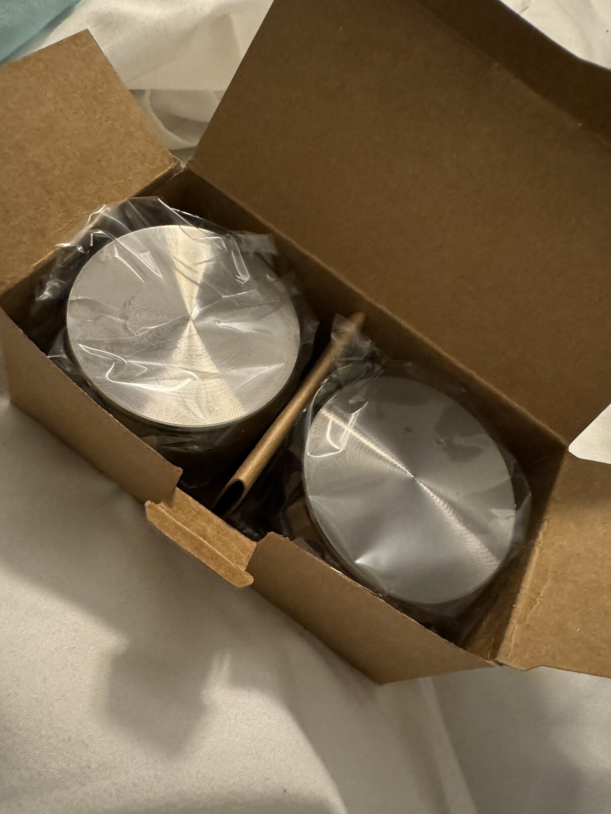 Layer 2 inches Medium Metal Herb & Spice Tobacco Grinder ***2 PACK***