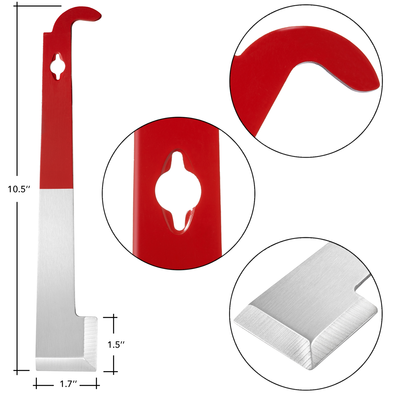 2pk Stainless Steel J Hook Bee Hive Tool, Beekeeping Honey Scraper, Frame Lifter
