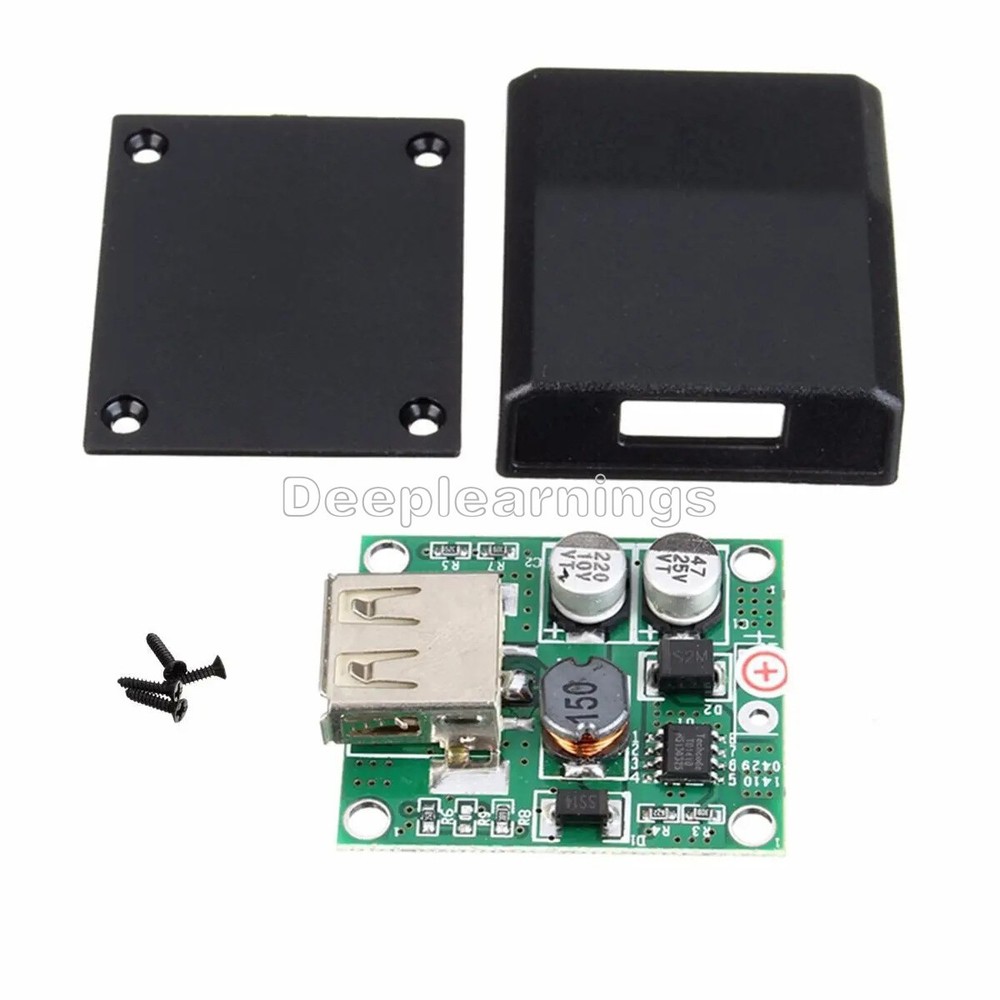 1X 5V 2A Solar Panel USB Charger Voltage Regulator Circuit Board + Shell