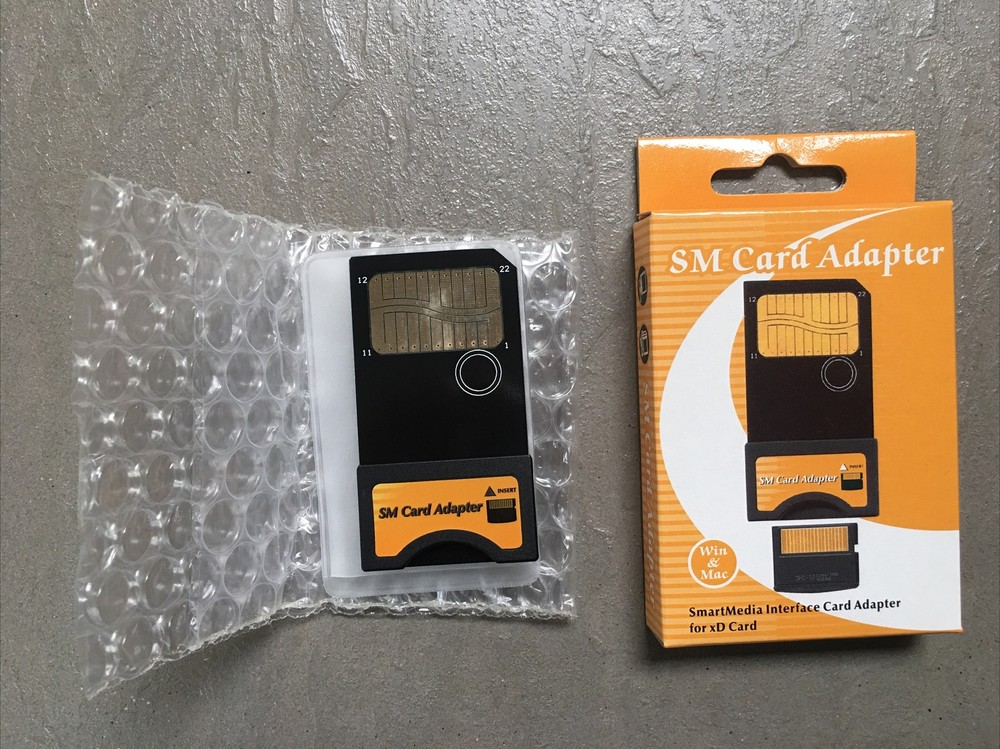 SmartMedia Adapter for xD Cards, Win & Mac, Plug & Play