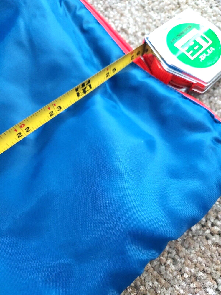 Vtg 2006 Thomas the Tank Engine Train Sleeping Bag 4 ft Blue Red Side Zip