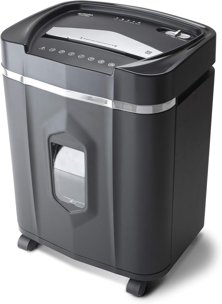 Aurora 12-Sheet Micro-Cut Paper/CD Shredder, Quiet Operation
