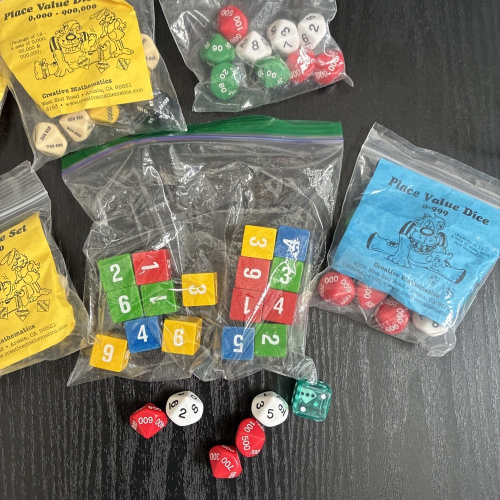 Place Value Dice 0-999 Creative Mathematics Game