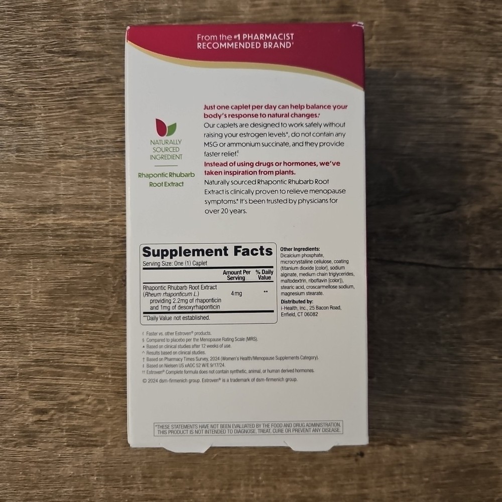 Estroven Complete Multi Symptom Menopause Relief 60 Caplets Exp 2027+