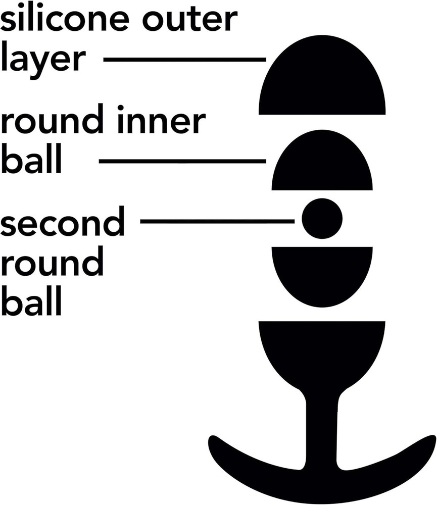 Eden 4'' Wearable Vibrating Slim Plug Medium Silicone Activated Butt Plug