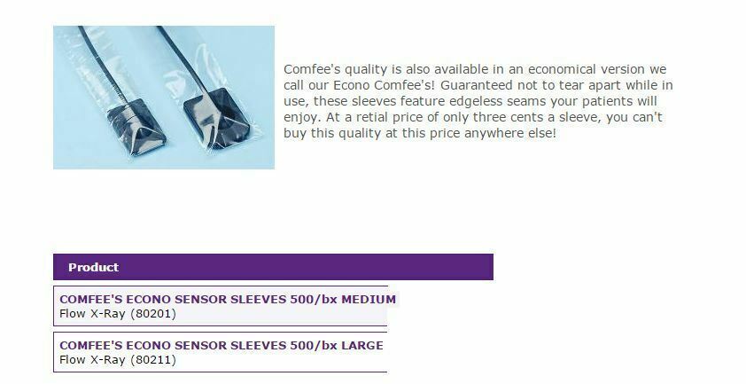 Digital Sensor Sleeve Comfee's 500/Bx (Flow Dental)