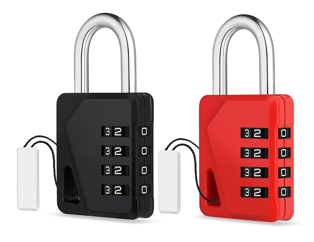 Locker Locks with Code Small Combination Padlock DIY Name Tags 2 Pack