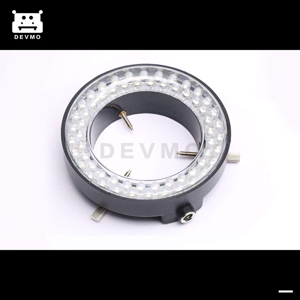DEVMO 60-LED Adjustable Ring Light Illuminator Lamp for Stereo 1 pcs, White