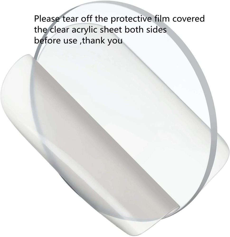 20PCS Acrylic Plexi Circle Round Discs, Acrylic Display Base, Plexiglass Circ...
