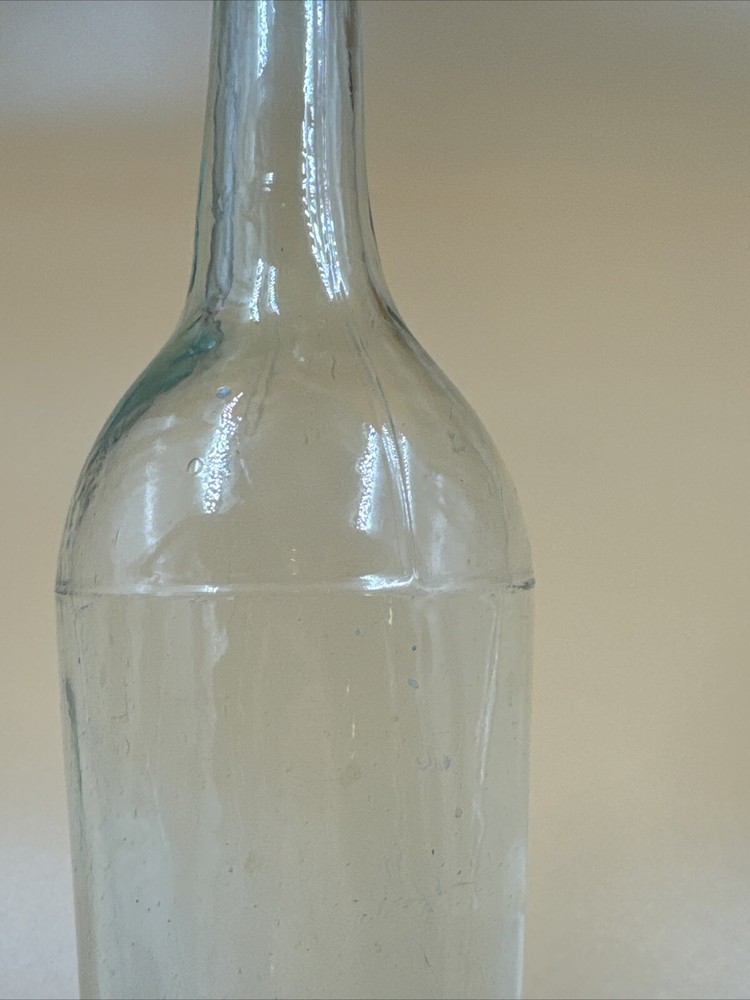 3 Antique Bottles, Blown Glass, Base Embossed Star