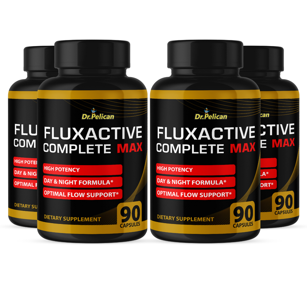 Fluxactive Complete MAX- Bodybuilding & Weight Support-4 Bottles- 360 Capsules