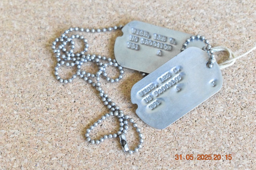 ID'D Post-WW2 43rd Division Veteran Dog Tags