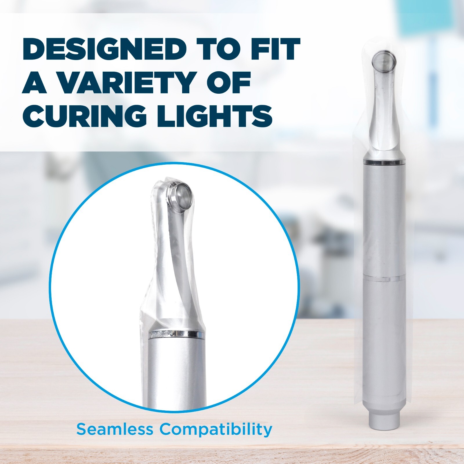 ALPINE DISPOSABLE BARRIER SLEEVES FOR LED CURING LIGHT - 100/PK comp. to Fusion