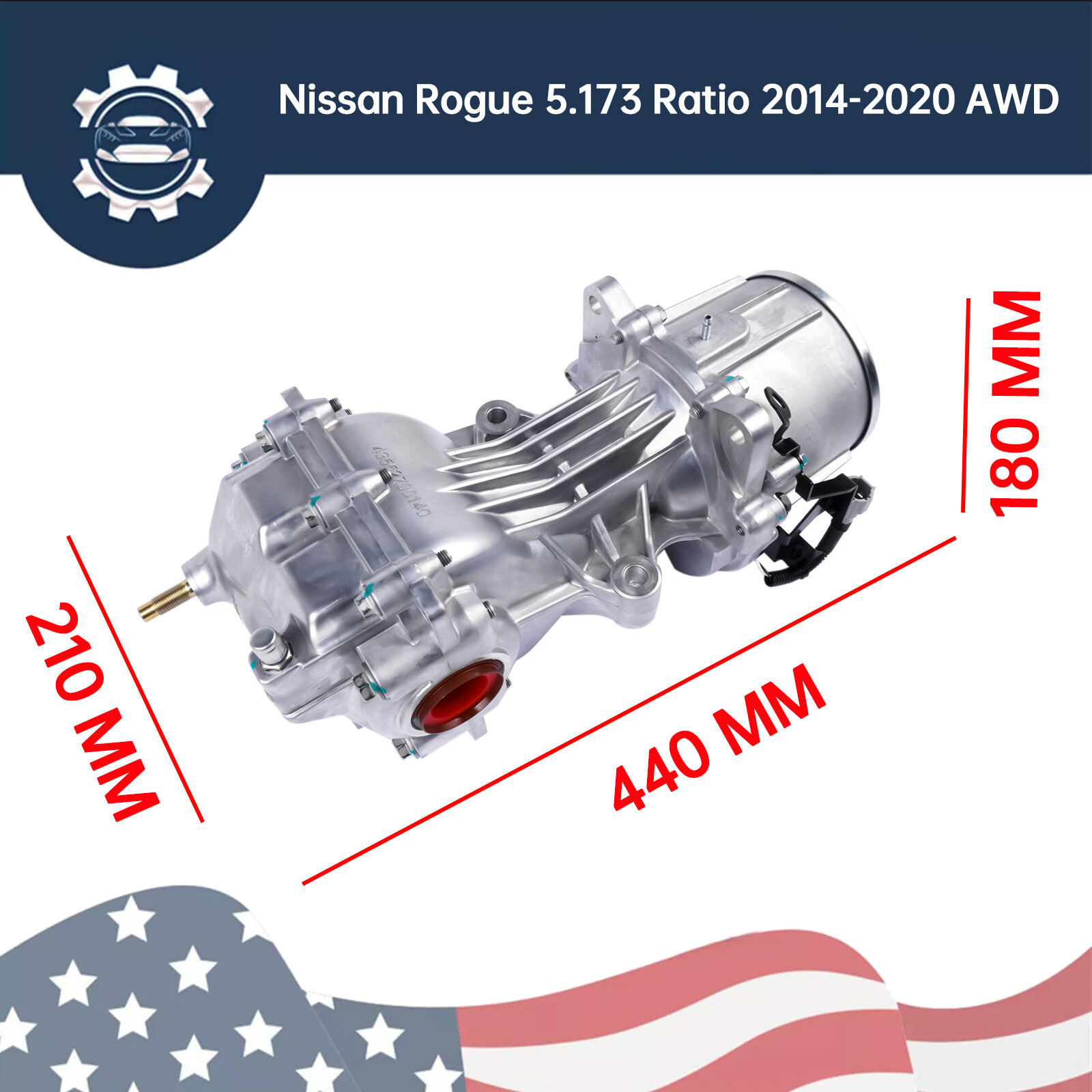 Carrier/Differential AWD 5.173 Ratio for Nissan Rogue Sport 2017-2020 383004BF0A