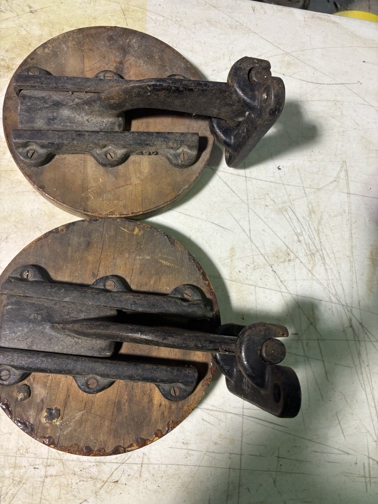 Vintage Iron Swing Out Stool Workbench Industrial