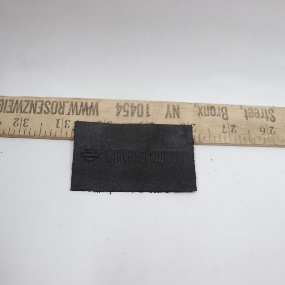 Harley Davidson Patch Piece Leather 3-3/4" x 1-5/8"