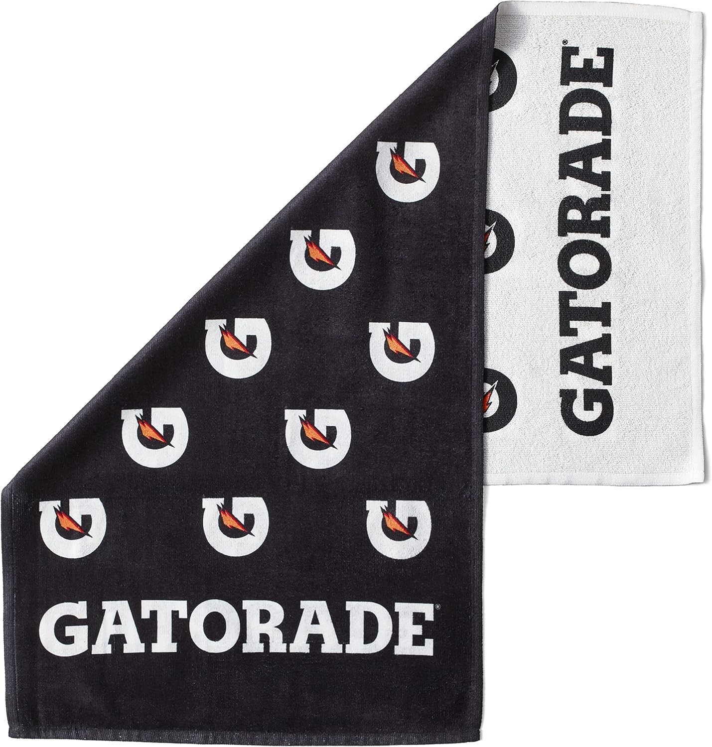 Gatorade Premium Bi-Color Sideline Towel, 100% cotton, Absorbs Sweat 24" x 42"