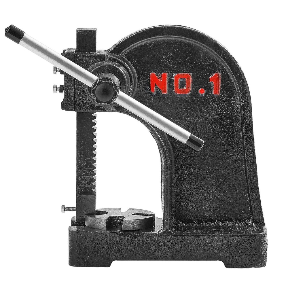 Compact 1 Ton Arbor Press 5.9" Underbeam Height for Small Workshops