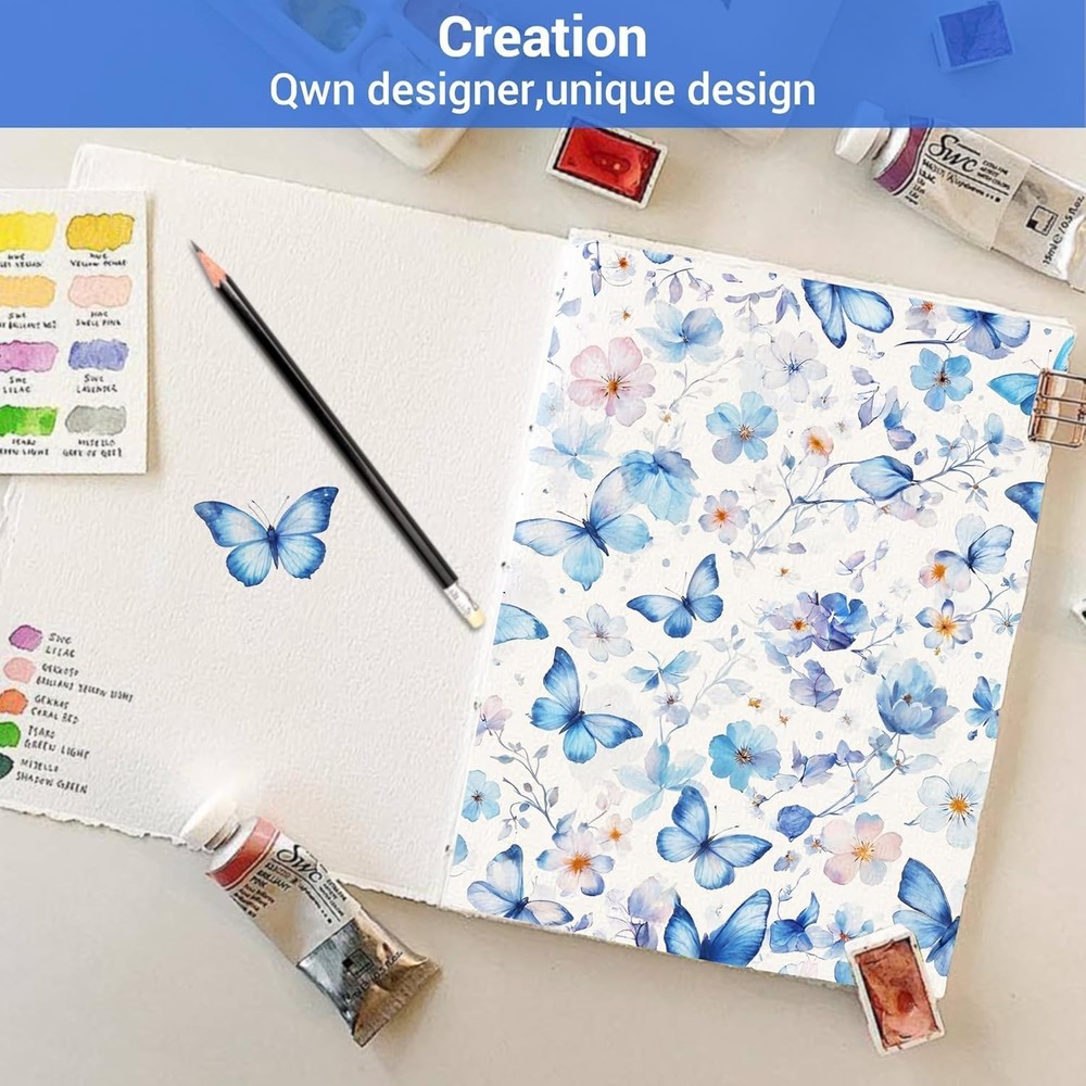 Cozy Full Microfiber Sheets with Butterfly Print