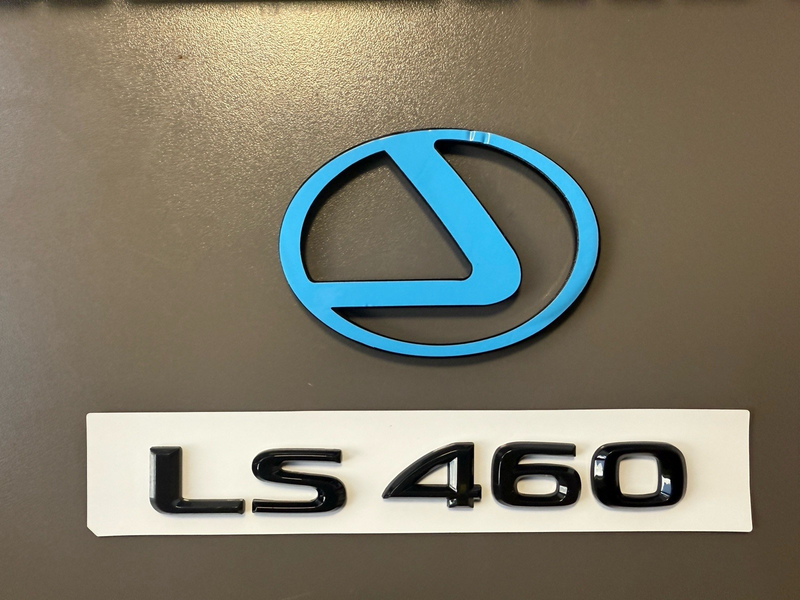 Gloss Black Emblem Logo Trunk Badge fits 2007 to 2017 Lexus LS460 2014 2015 2016