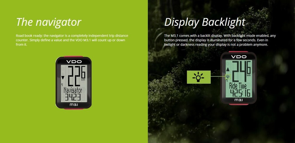 VDO - M 3.1 Digital Wireless Speed Transmission & Multiple Bike Function