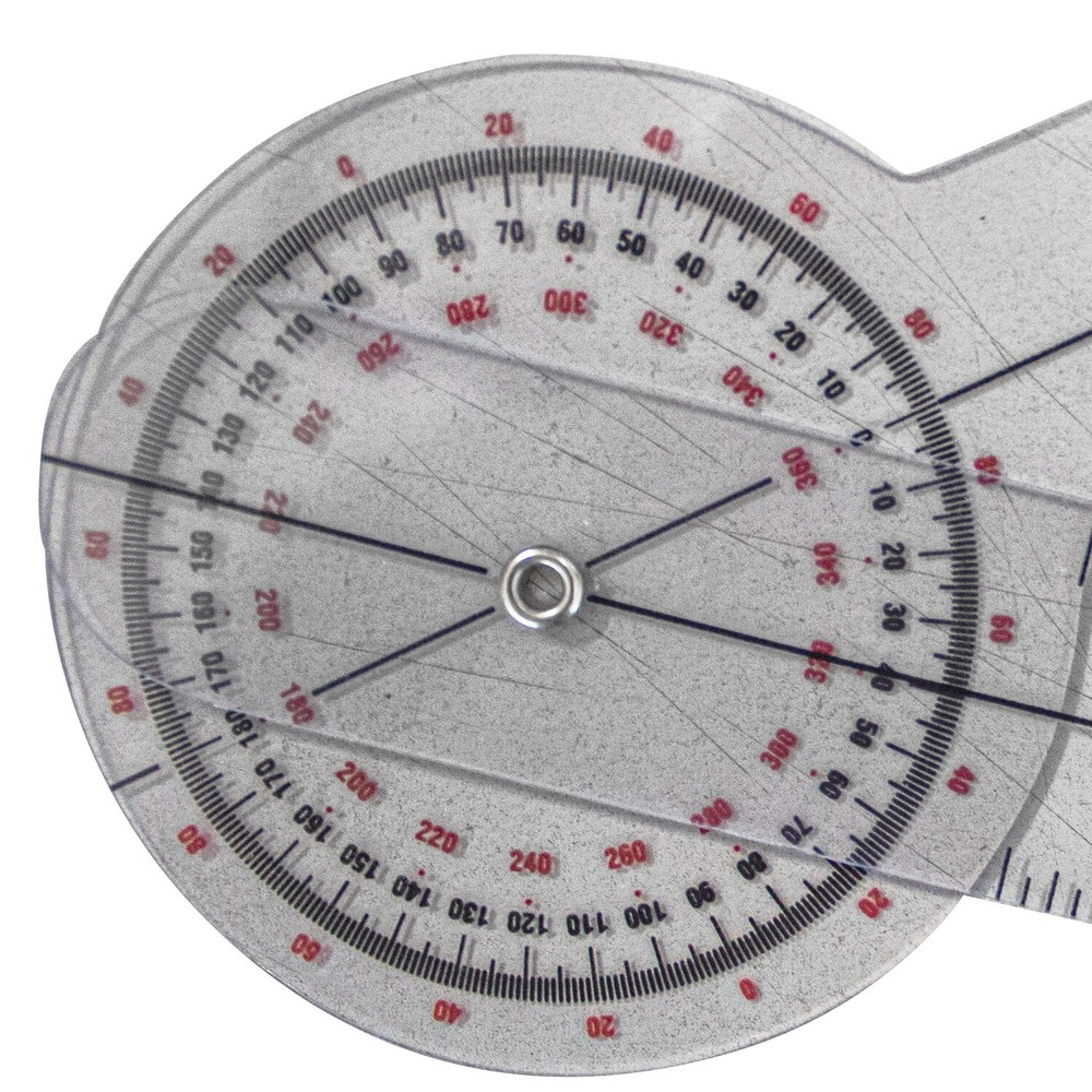 Baseline HiRes Goniometer 6 Plastic 360 Degree