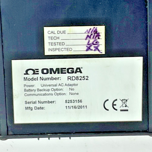 OMEGA RD8250 PAPERLESS RECORDER 7VA