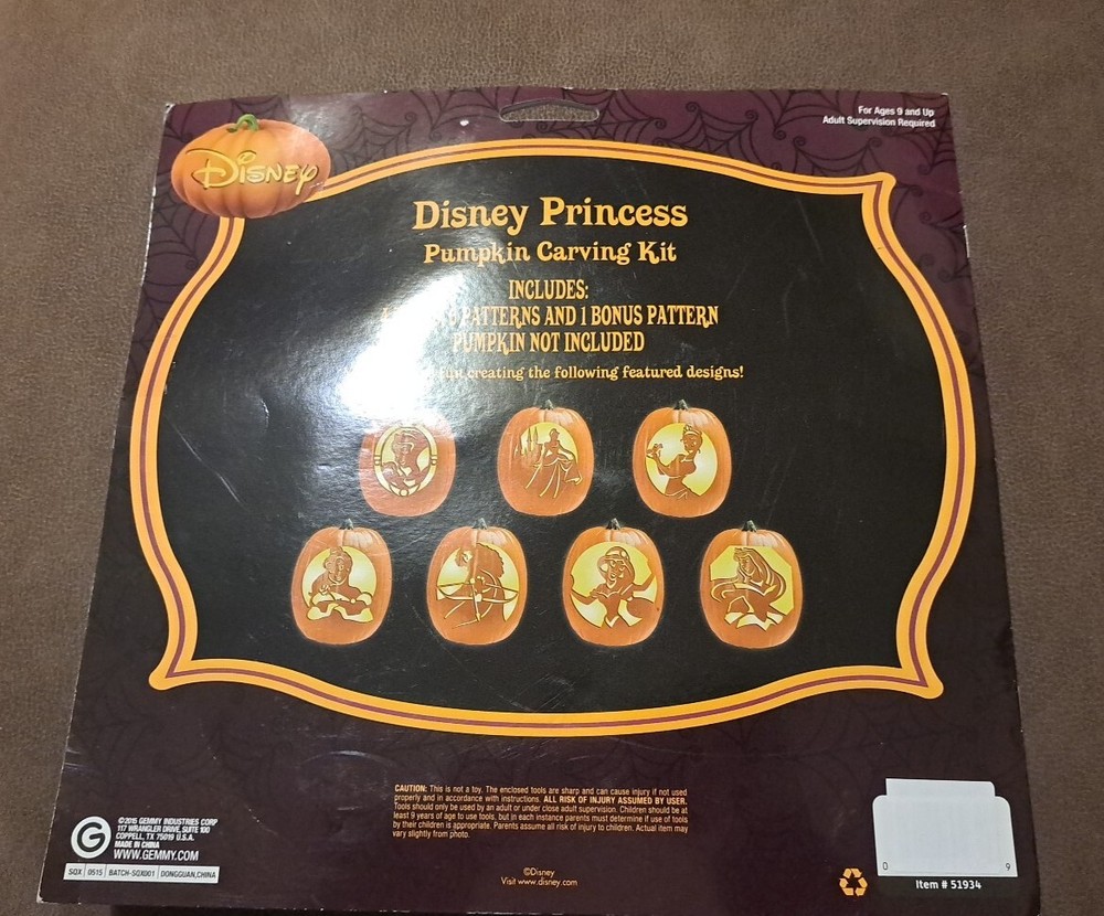 Disney Princess Pumpkin Carving Kit