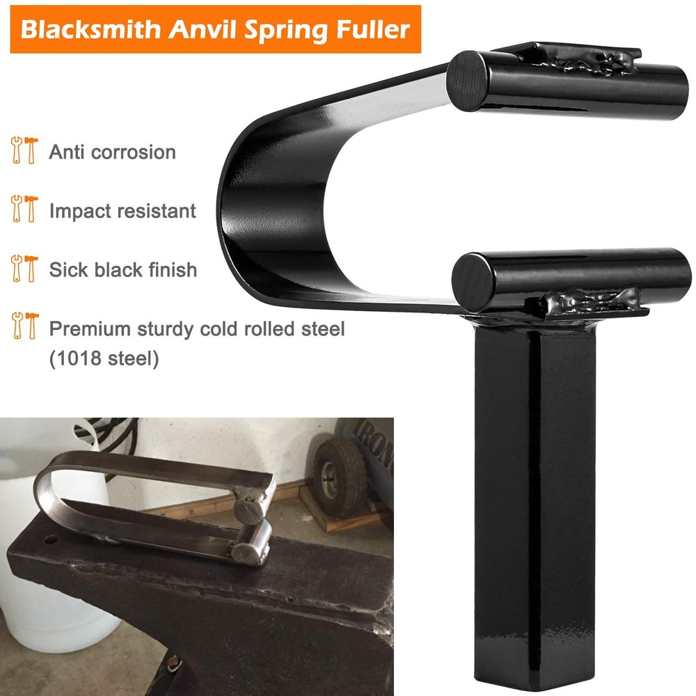 Blacksmith Anvil Forge Hardy Tool 3/4" Hot Cut Creasing Stake Spring Fuller Tool