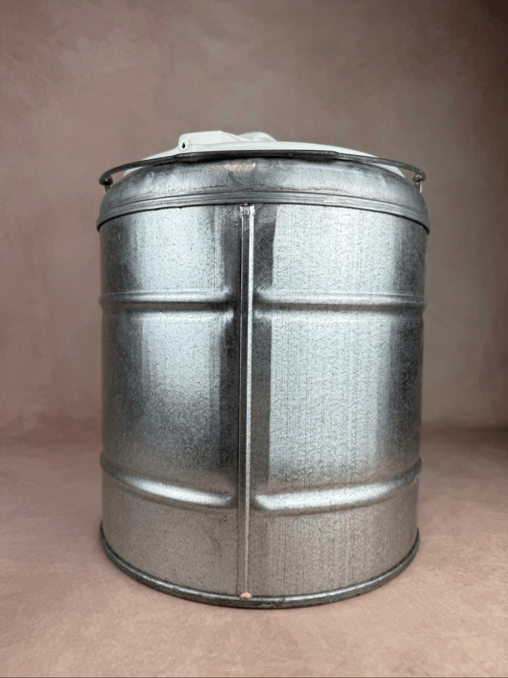 Vintage Gott Galvanized Metal 2 Gallon Water Jug Cooler Silver NOS