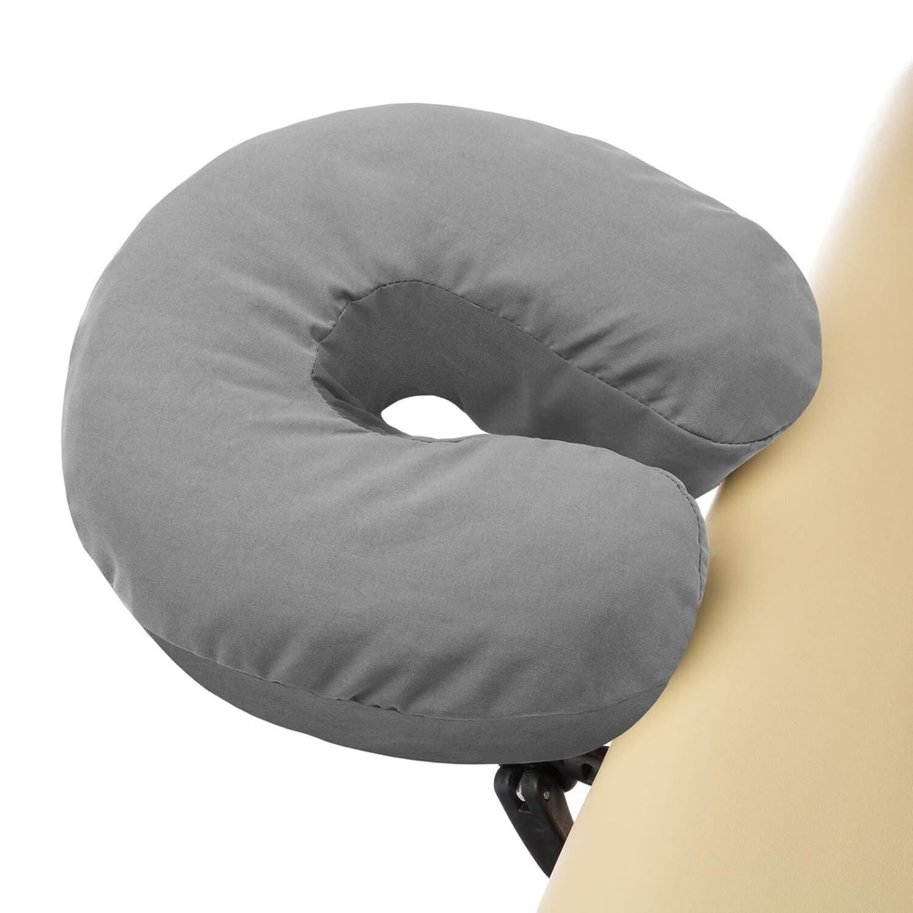 4-Pack Premium Microfiber Face Cradle Covers - Ultra Soft Fitted Massage Table C