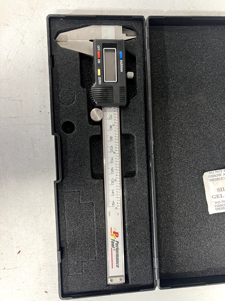 Performance Tool Digital Caliper - Barely used and in the case.