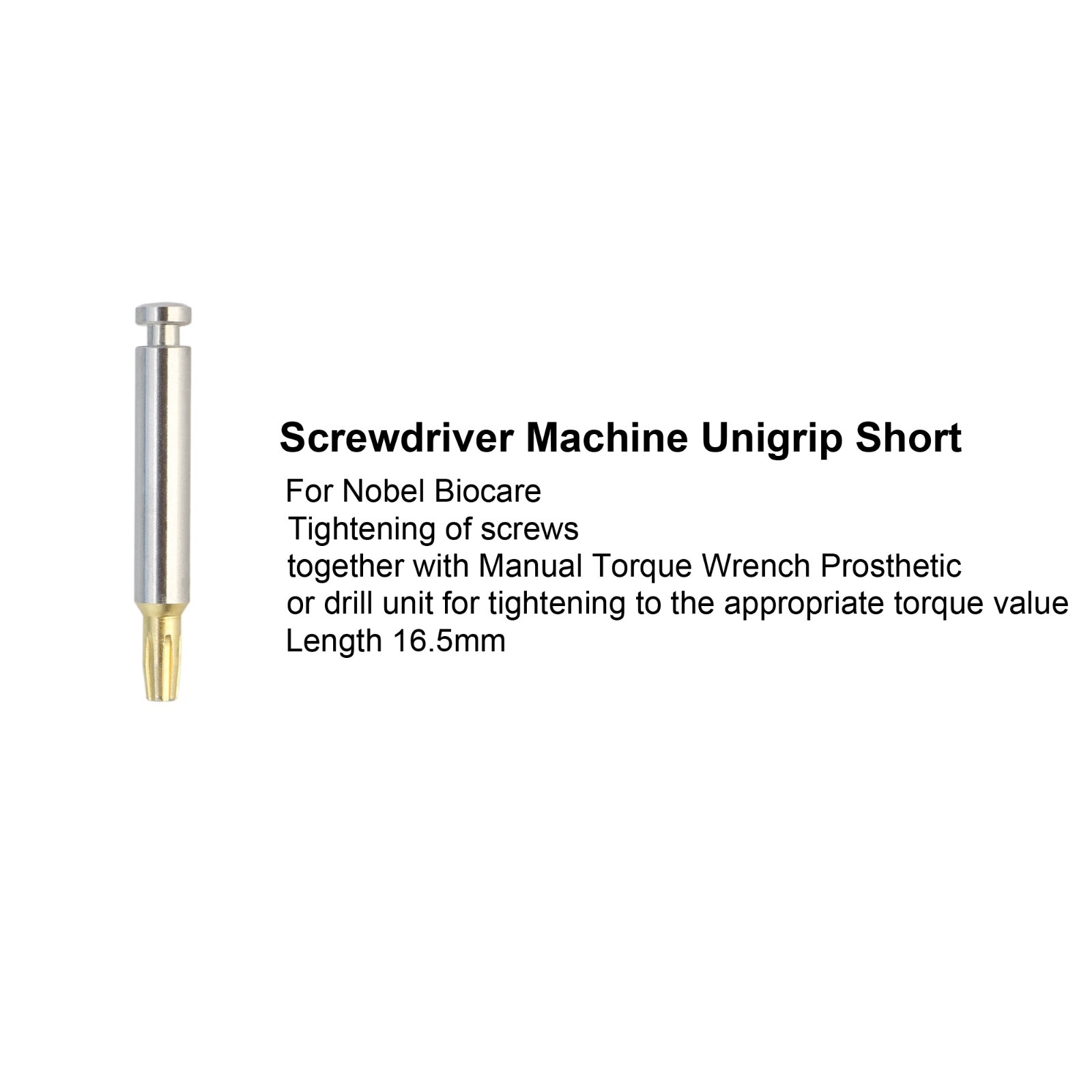 Implant Nobel Biocare Torque Wrench UniGrip Screwdriver Drivers Manual Adapter