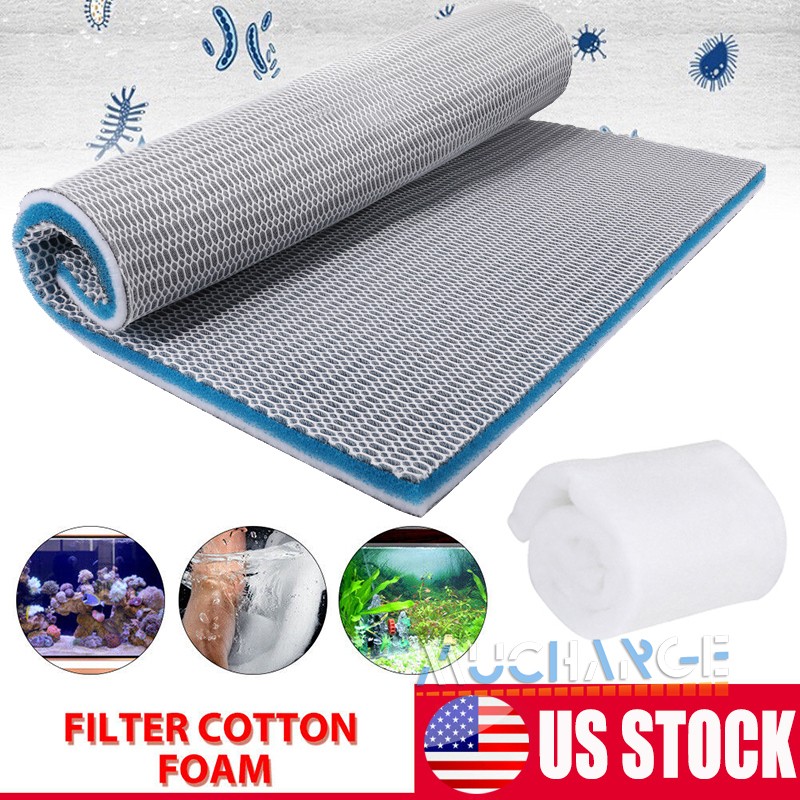 8 Layer 8D Aquarium Bio Sponge Foam Filter Media Pad Upper Bottom Filter Pad